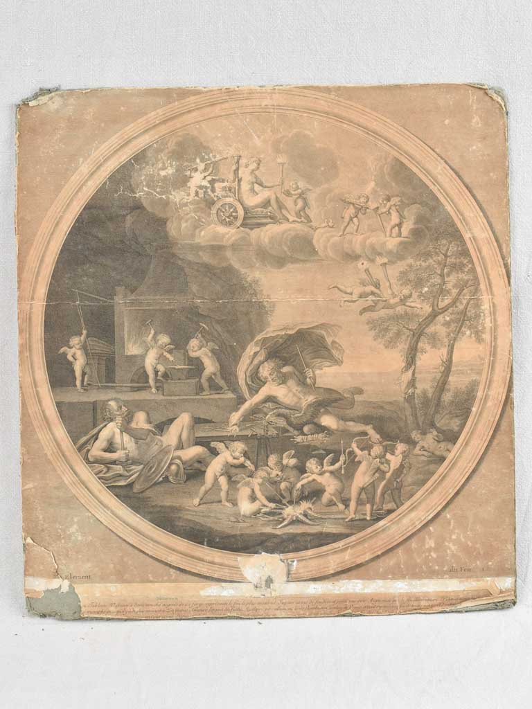 Collection of 4 Étienne Baudet engravings 24½" x 22¾"