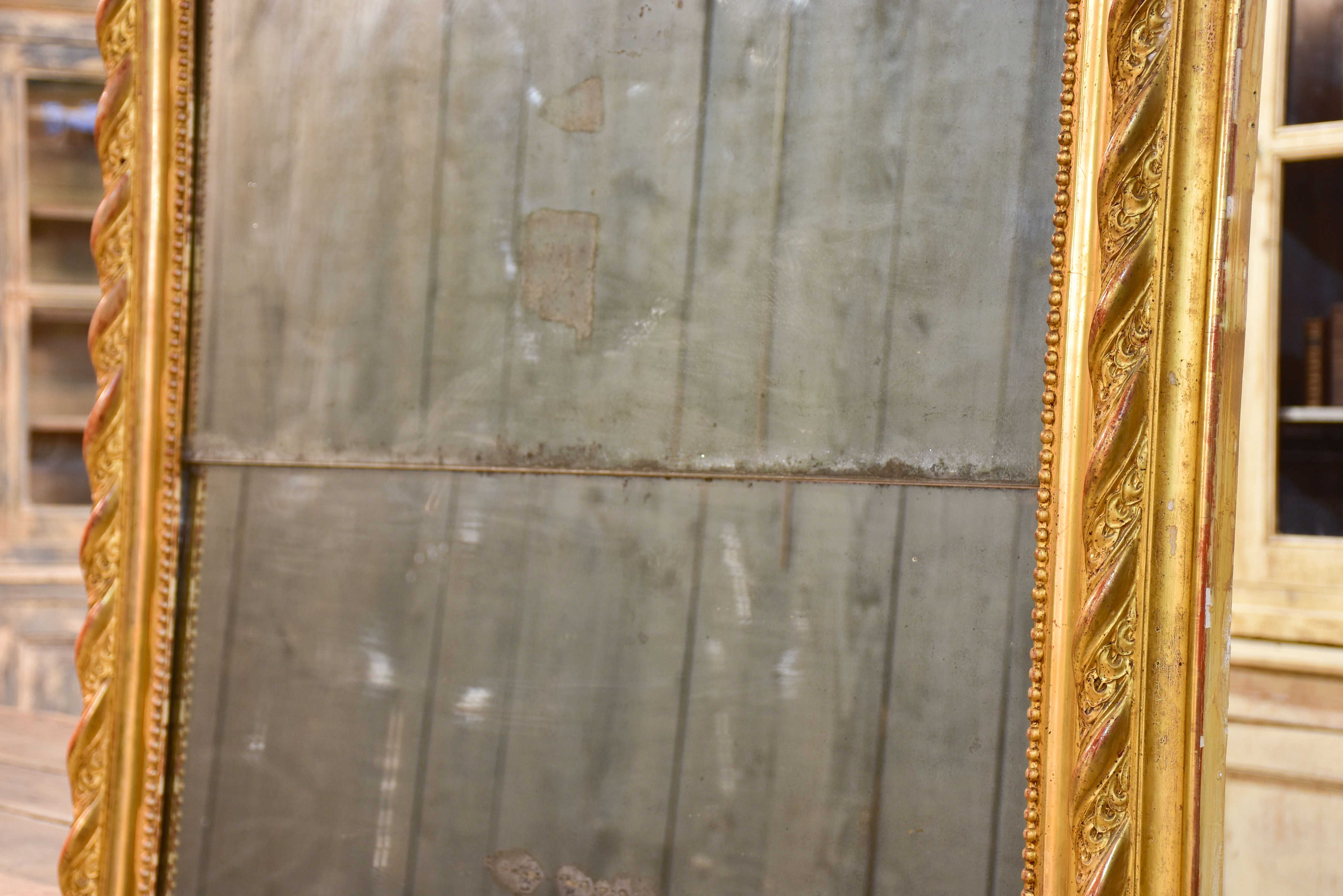 Very large Napoleon III antique French mirror