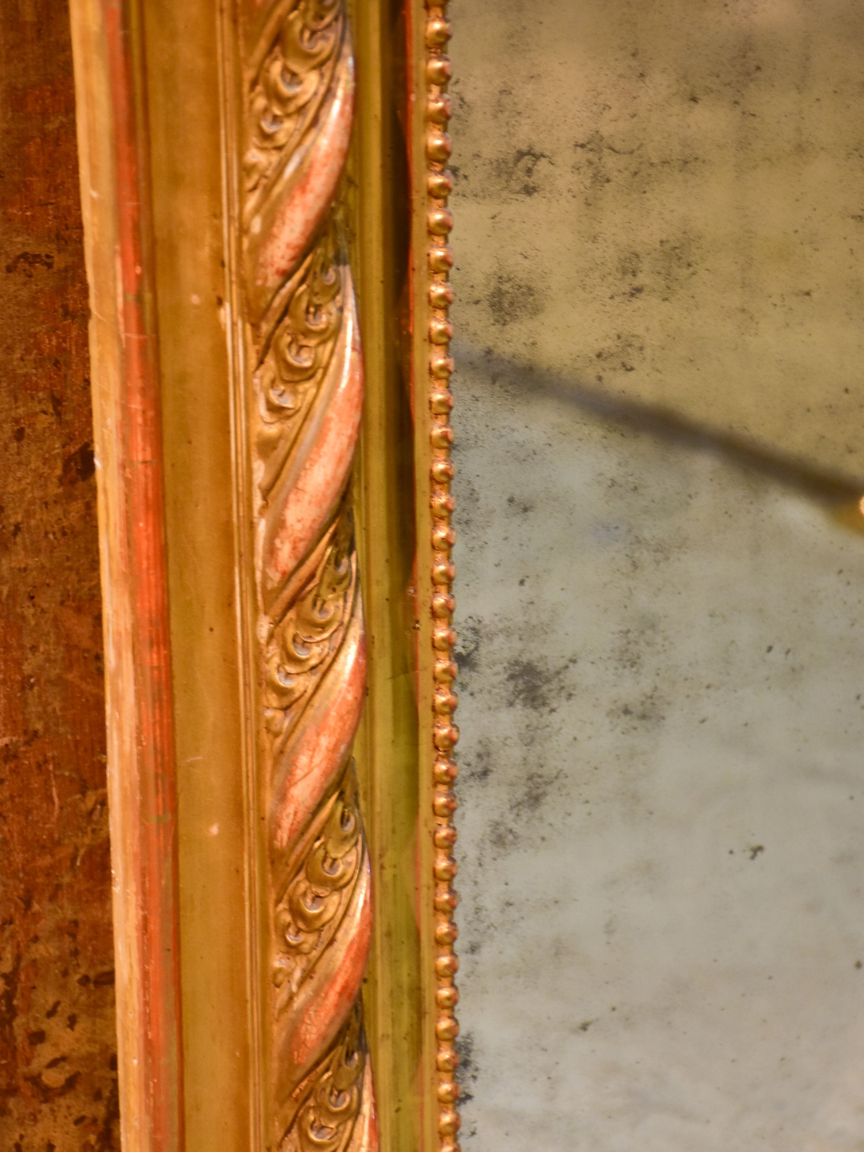 Very large Napoleon III antique French mirror