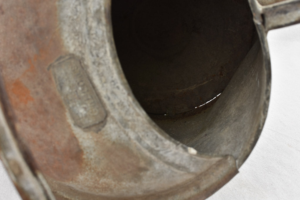 Antique zinc watering can - 2 handles