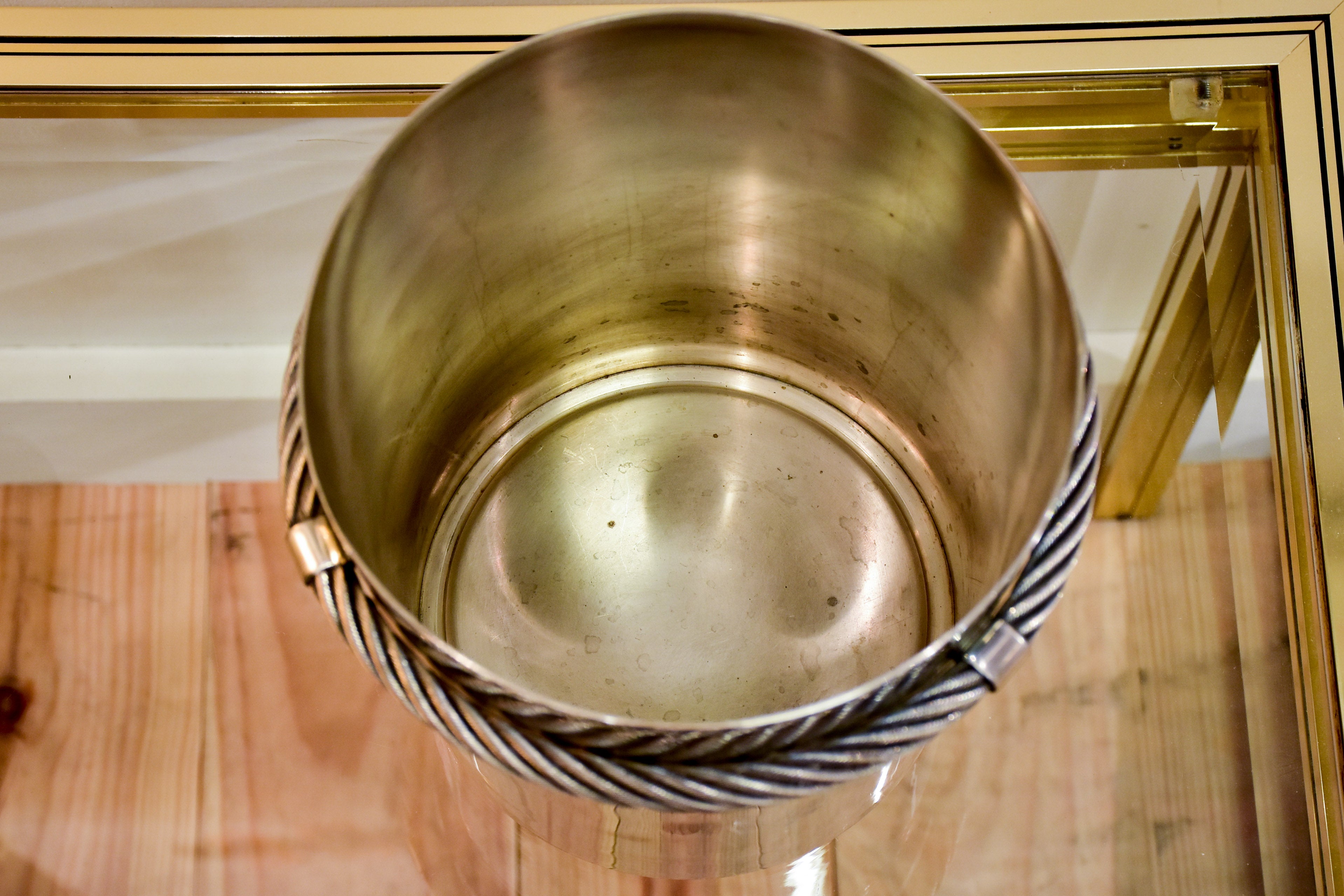 Vintage French ice bucket – silver