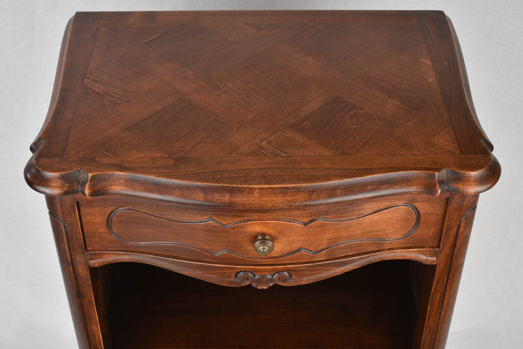 Nightstand, beechwood, Louis XV-style