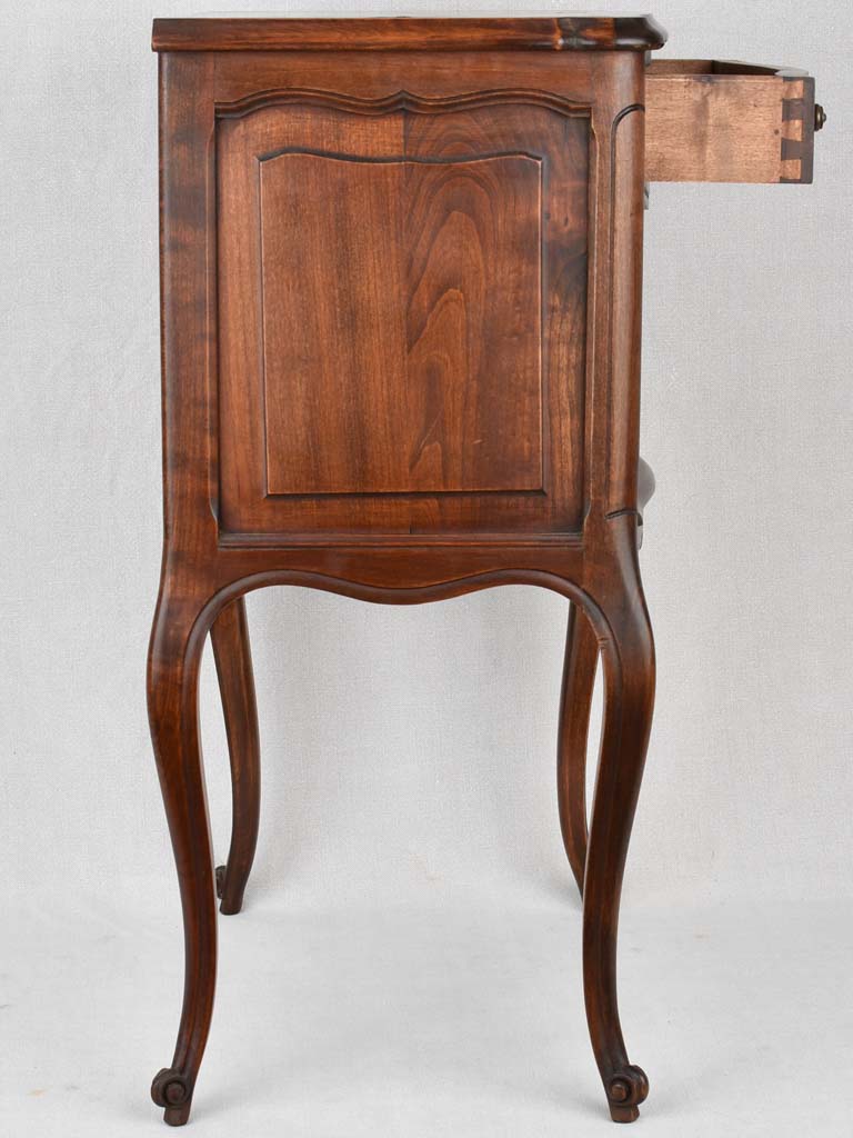 Nightstand, beechwood, Louis XV-style