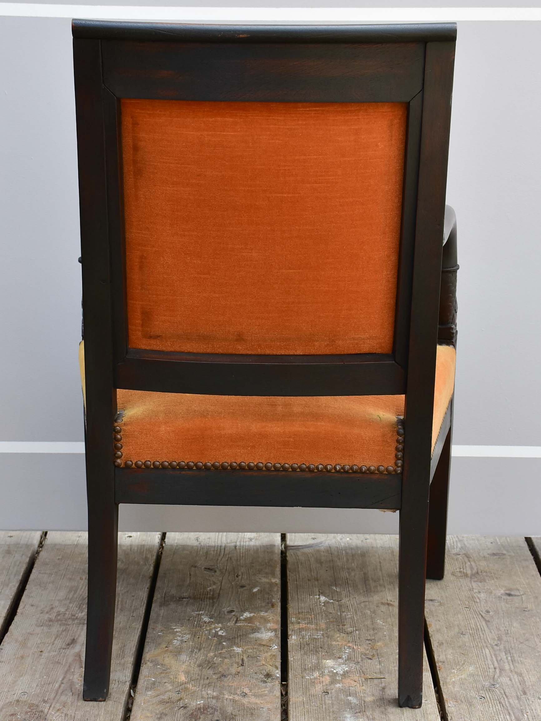 Elegant French Empire style armchair