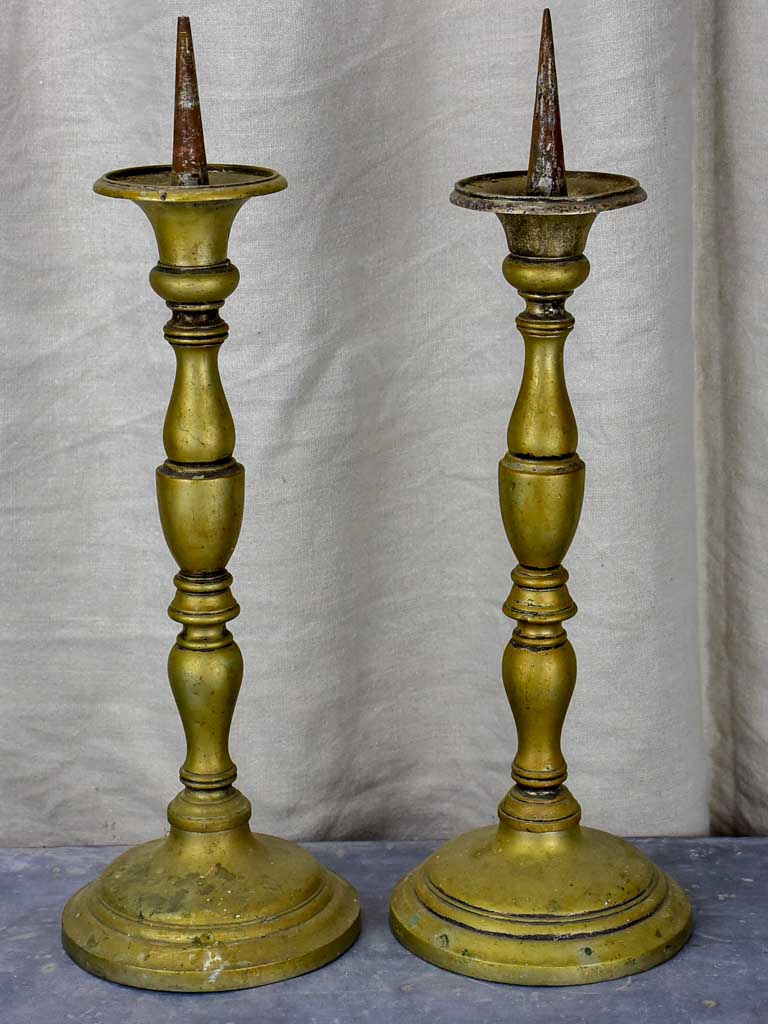 Pair of antique French candlesticks