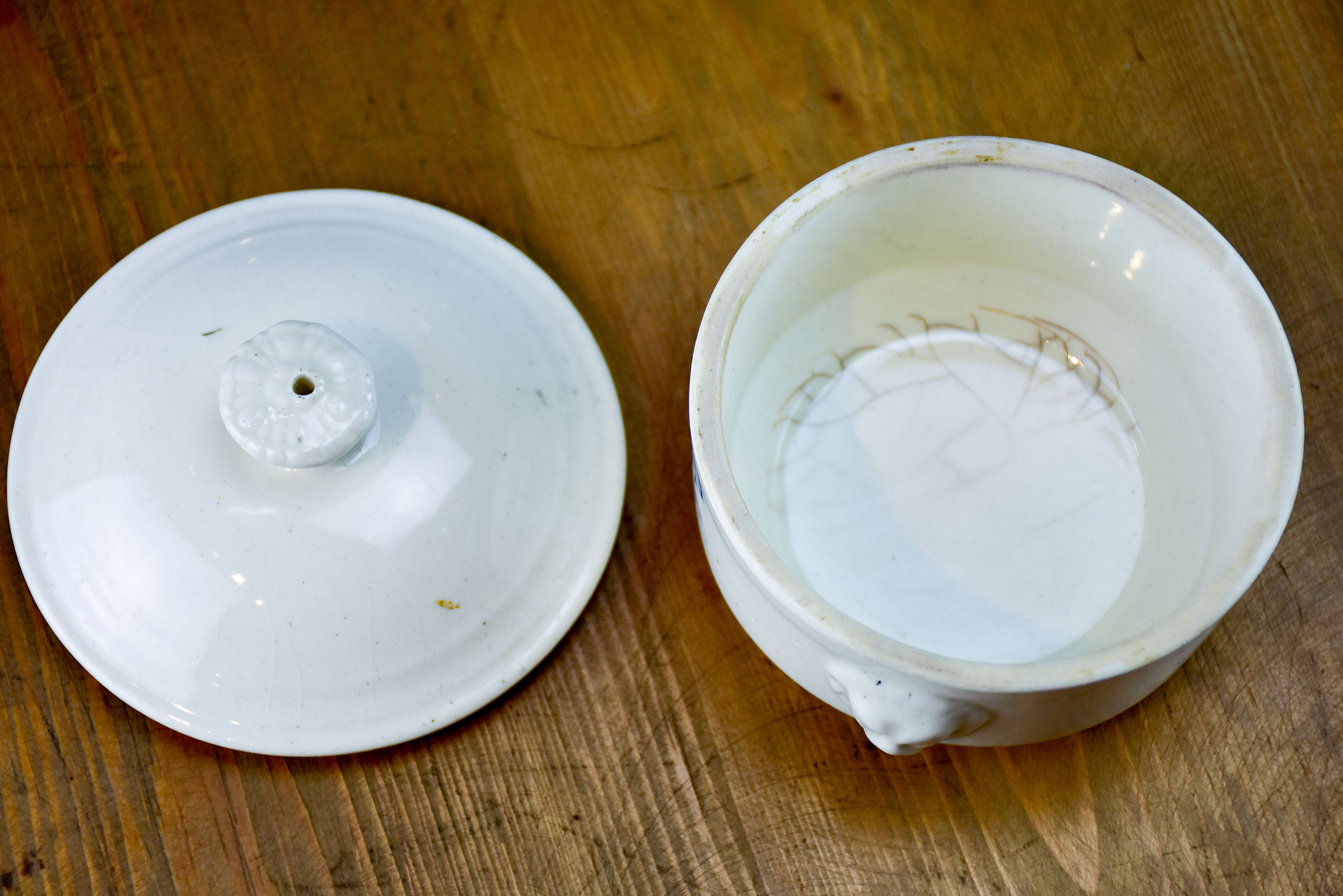 Miniature French ironstone tureen