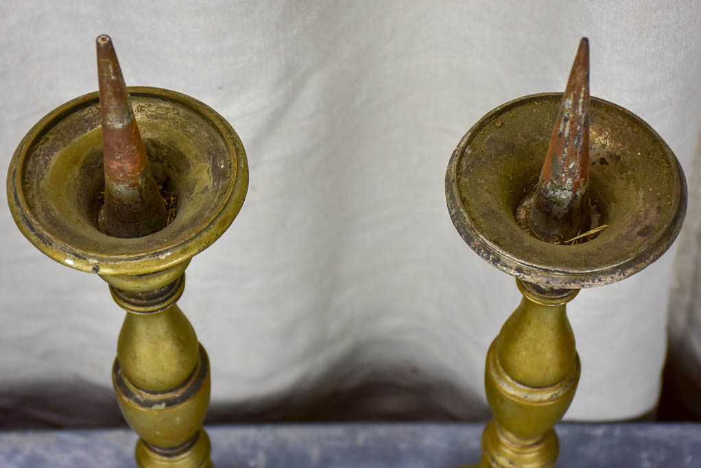 Pair of antique French candlesticks