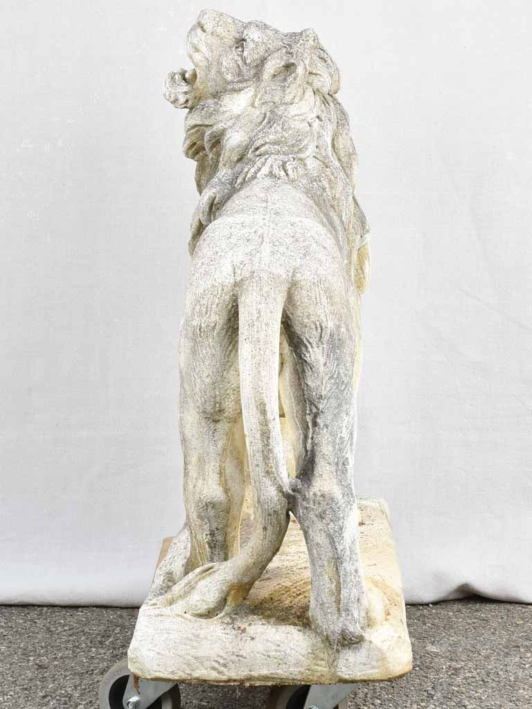 Spectacular pair of lion sculptures - 1940s - Medici Lions 30"