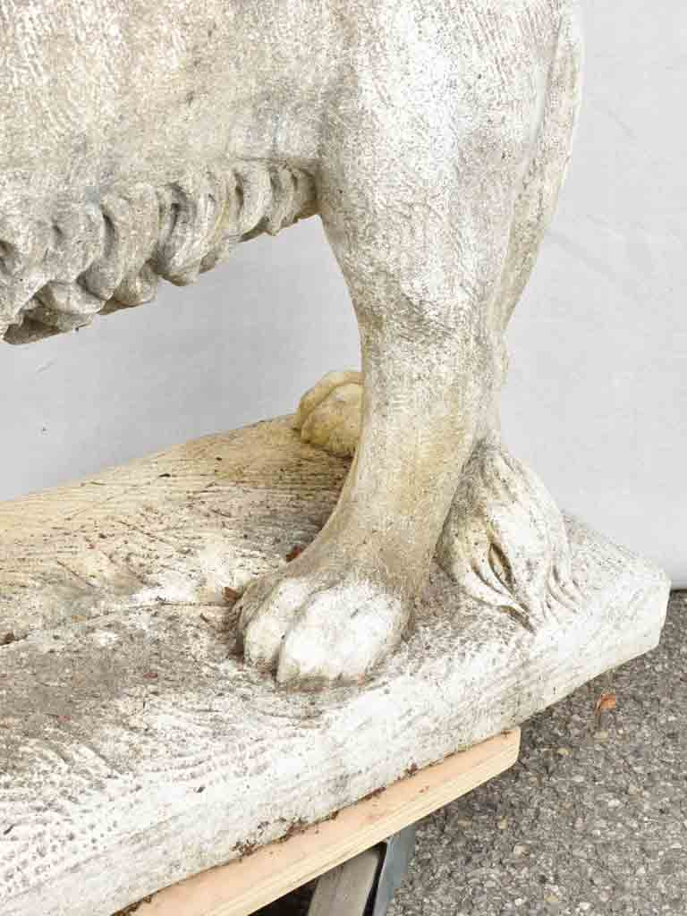 Spectacular pair of lion sculptures - 1940s - Medici Lions 30"