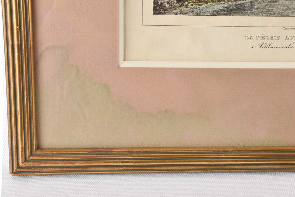 19th century Lithograph - Villeneuve-lès-Avignon 14½" x 17¼"