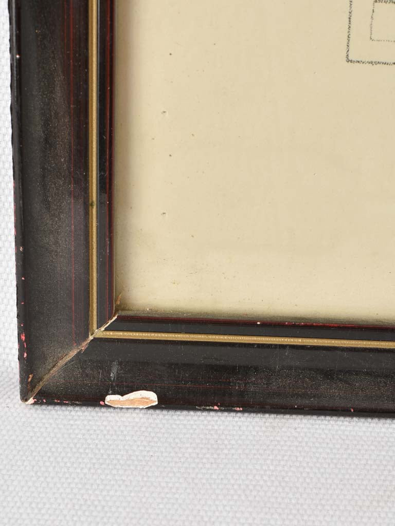 Glass-framed Vintage Decorative Print