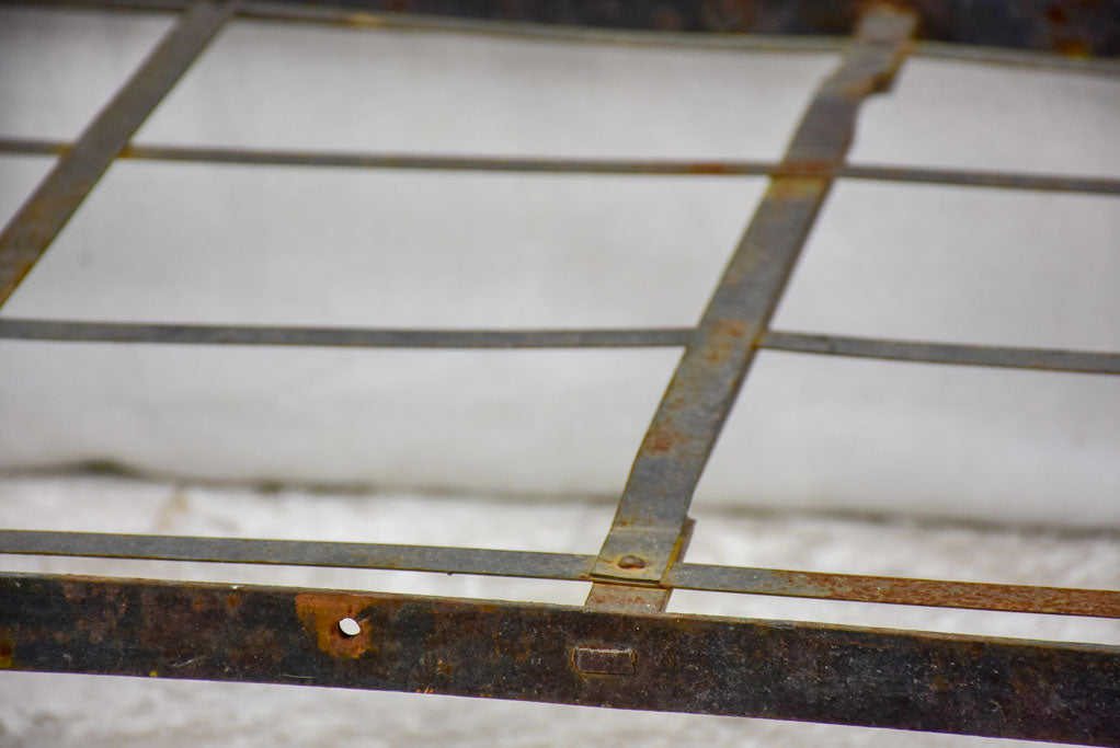 Antique French wrought iron folding bed 75½" x 33½"