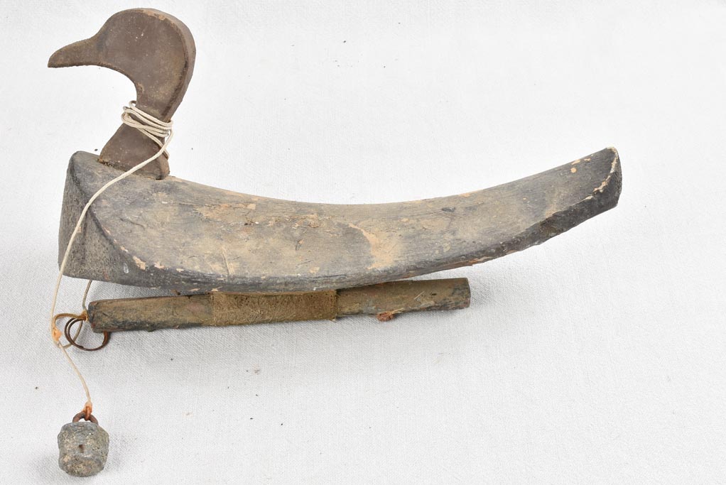 7 antique French wooden duck decoys