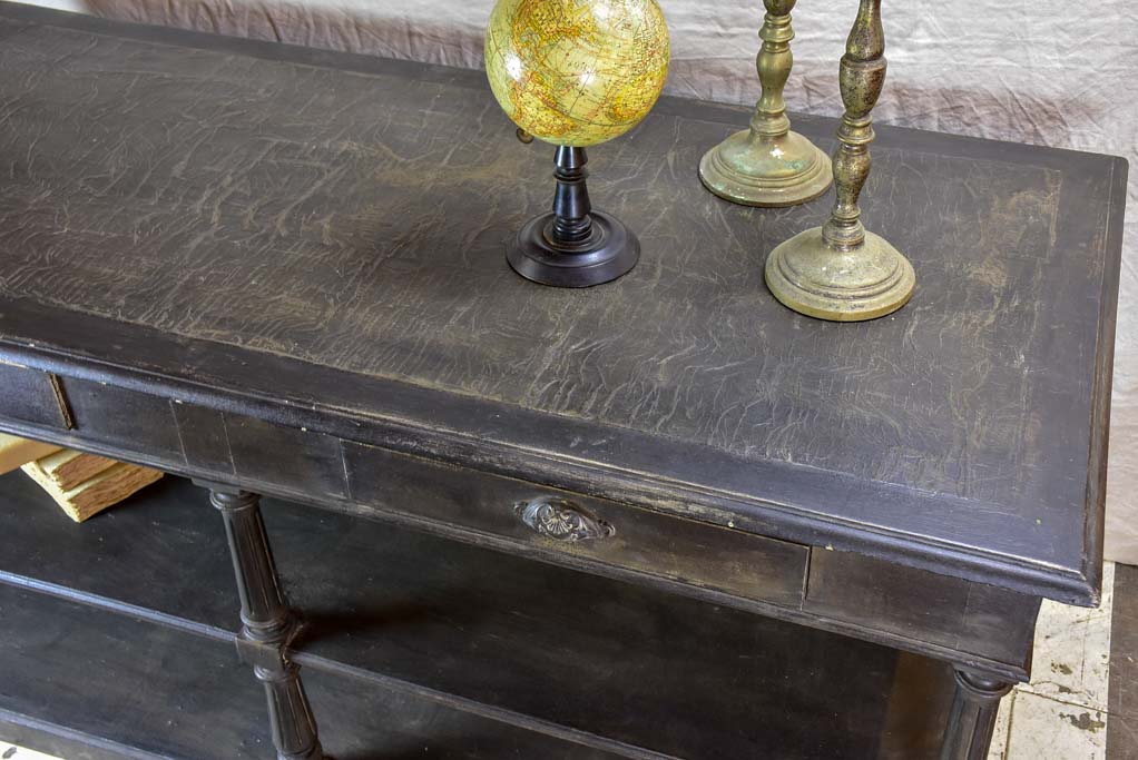 Antique French shop table / drapery table
