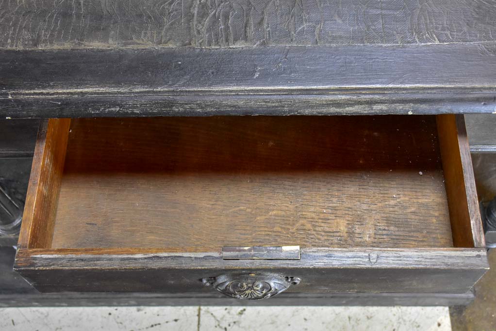 Antique French shop table / drapery table