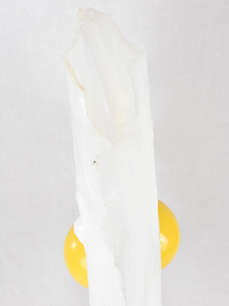 Artisan-made resin fried egg floor light 51¼"