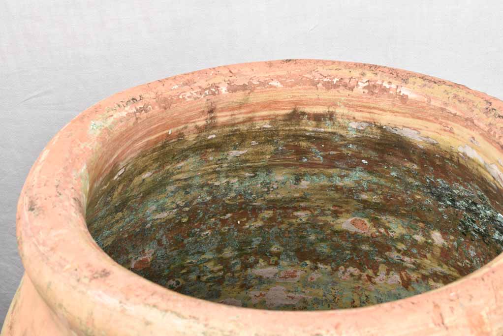 Large terracotta 19th century French olive jar - Biot jar 37"