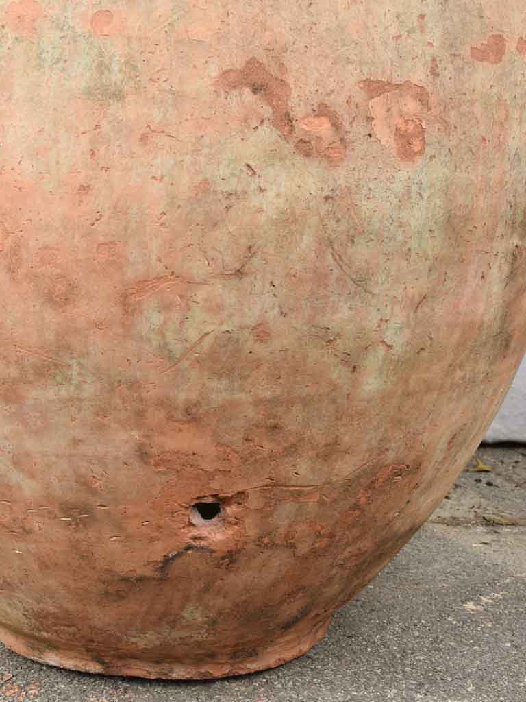 Large terracotta 19th century French olive jar - Biot jar 37"