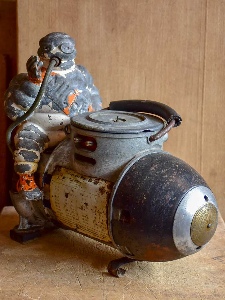 Antique French Michelin air compressor, 1920's 110v