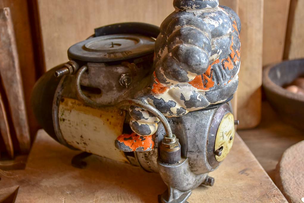 Antique French Michelin air compressor, 1920's 110v