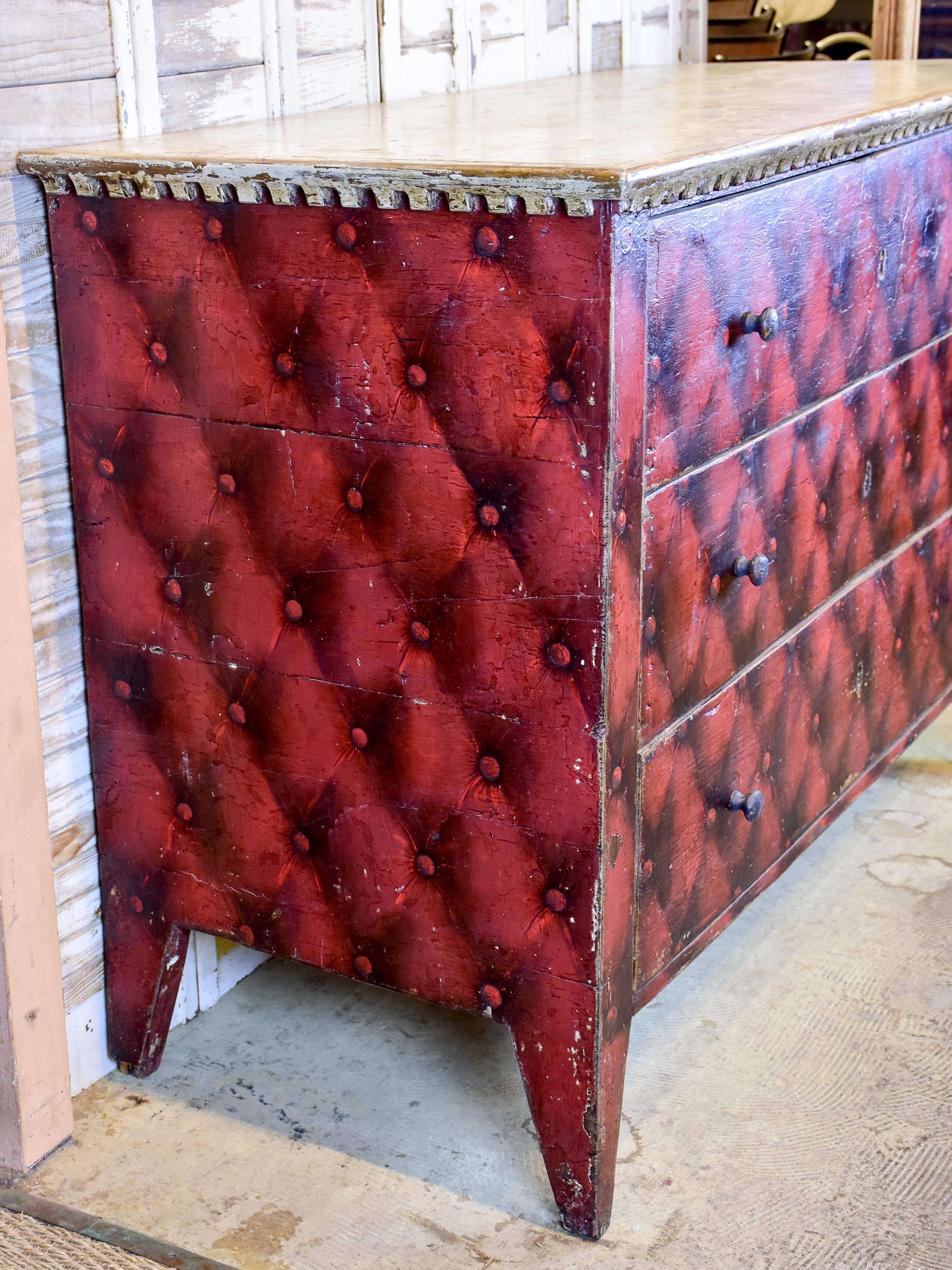 Vintage French painted commode