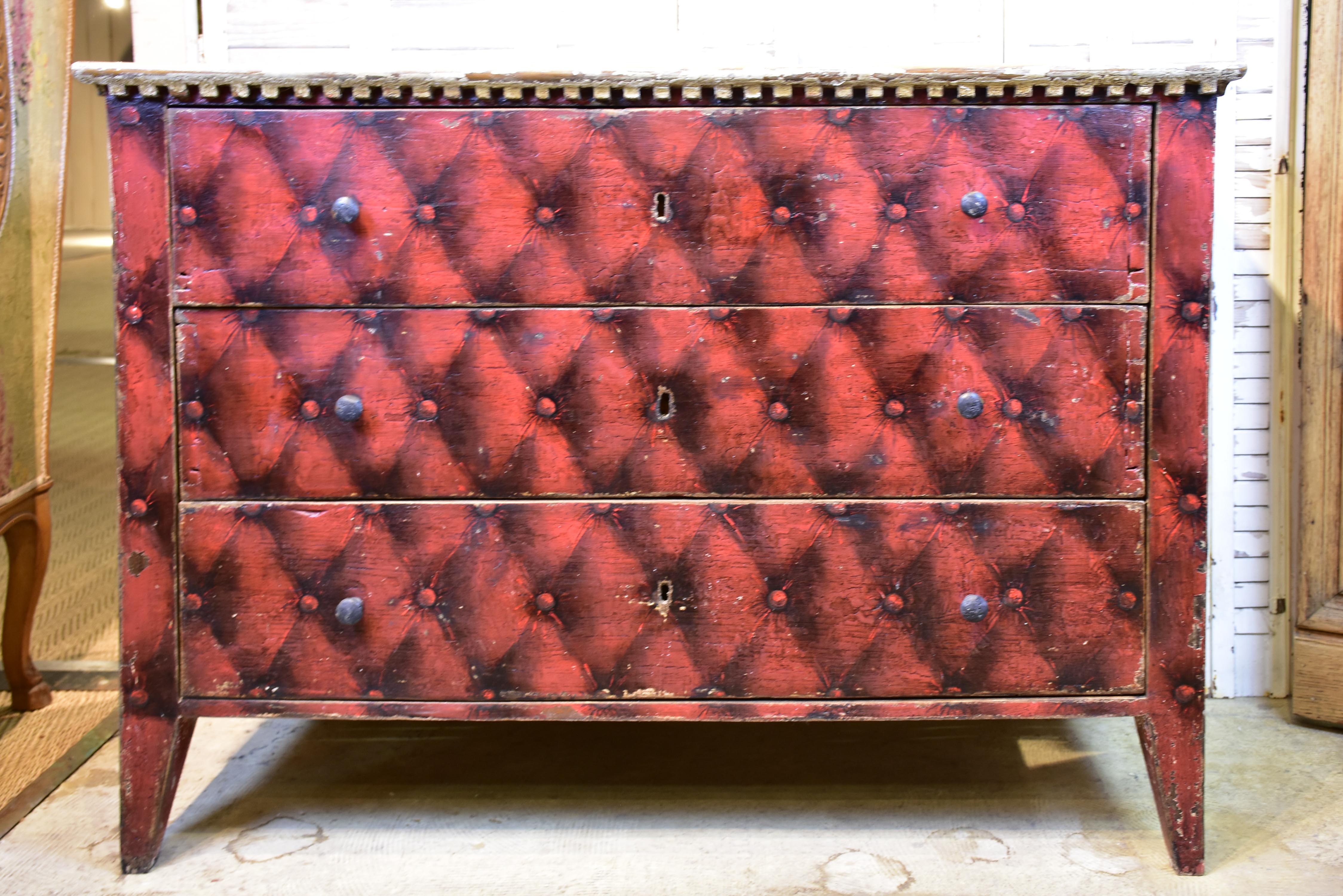 Vintage French painted commode