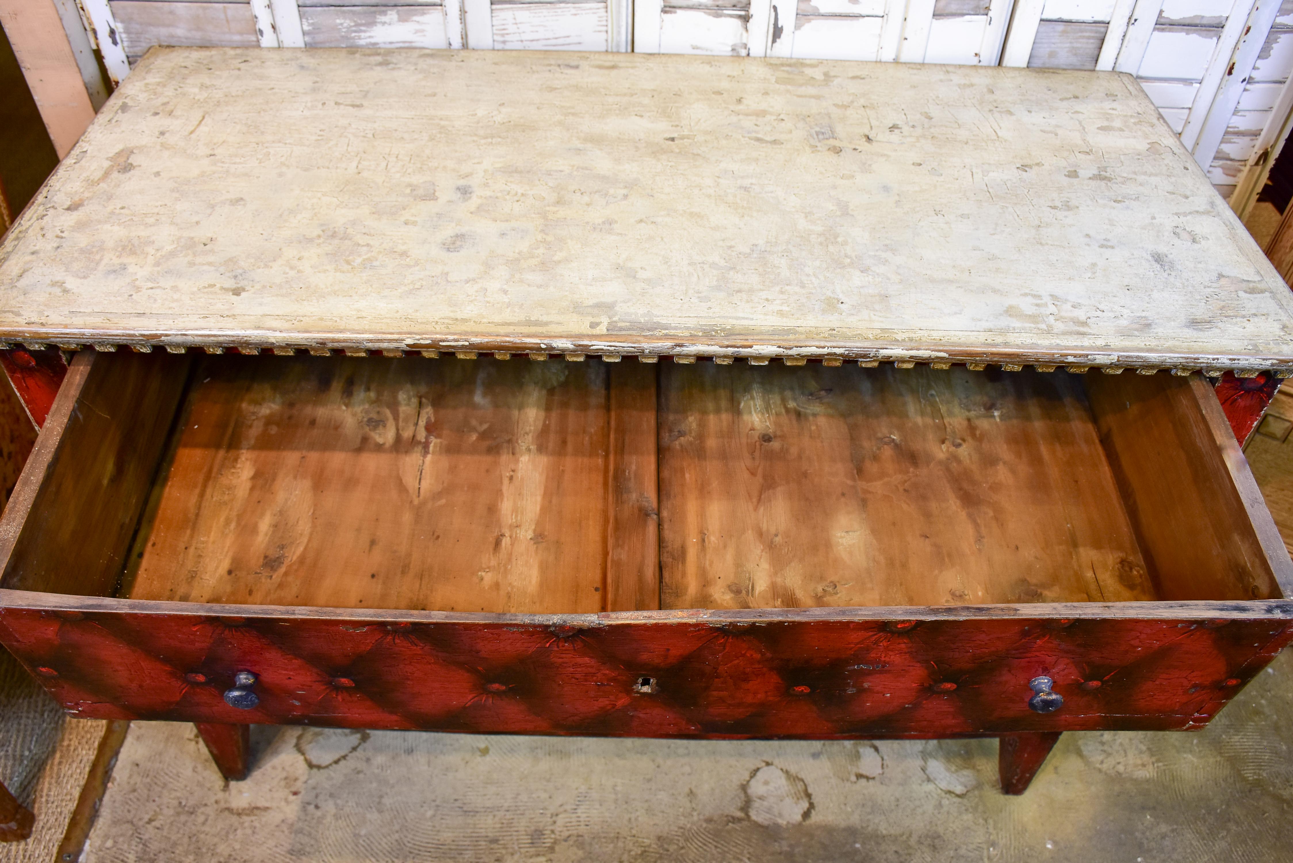 Vintage French painted commode