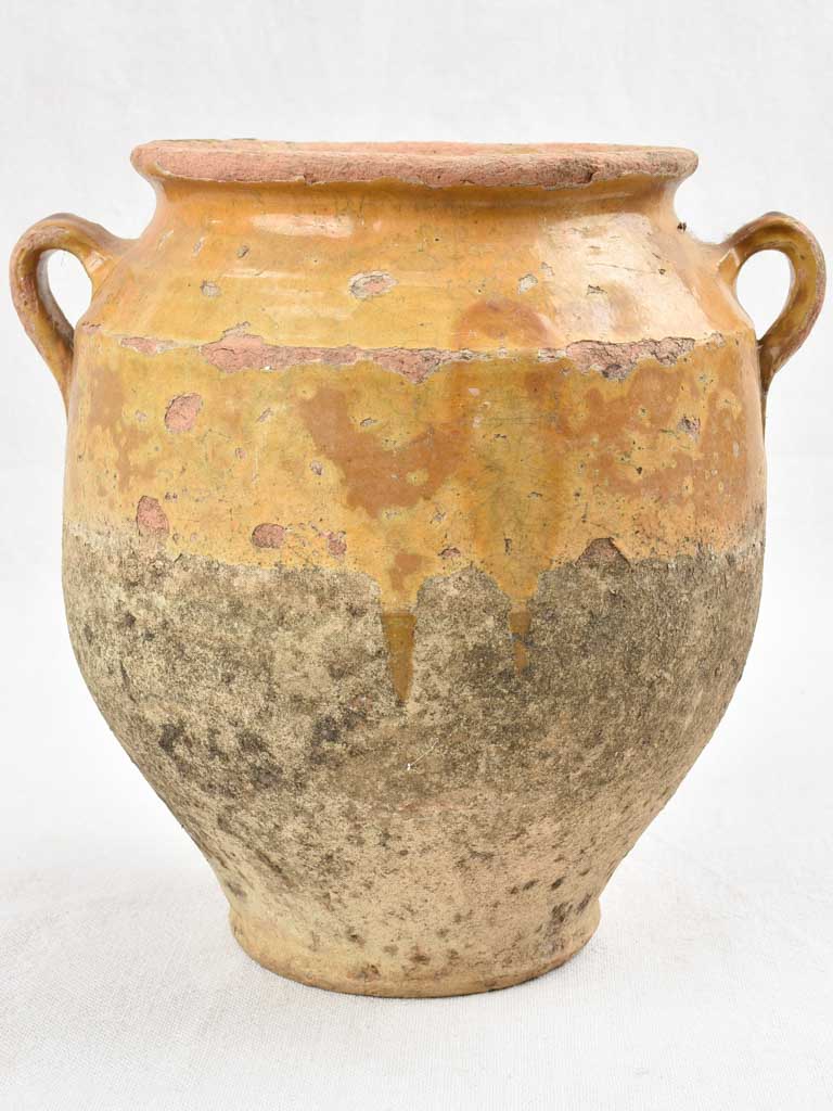 Large antique French confit pot 9¾"