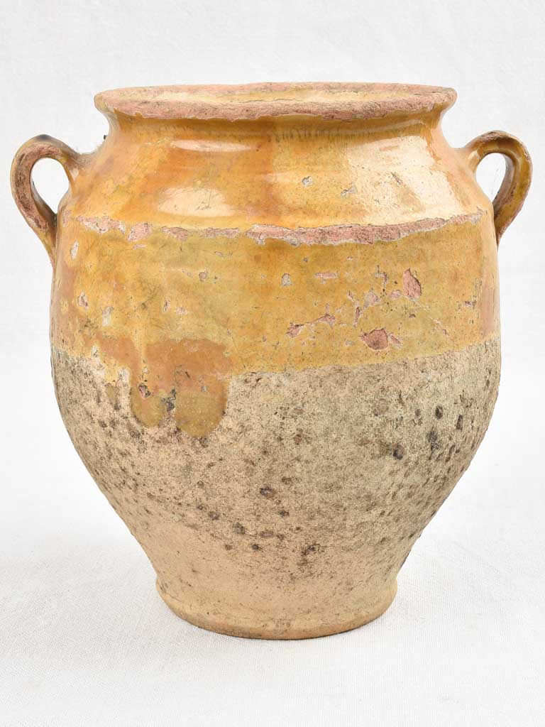 Large antique French confit pot 9¾"