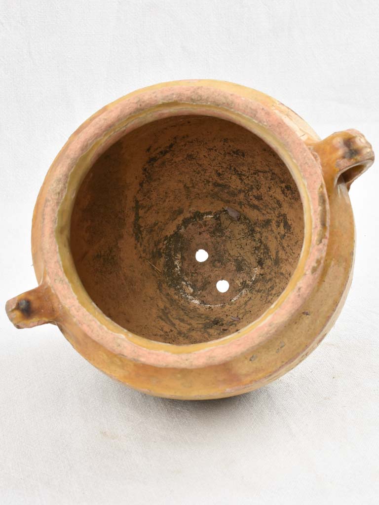 Large antique French confit pot 9¾"