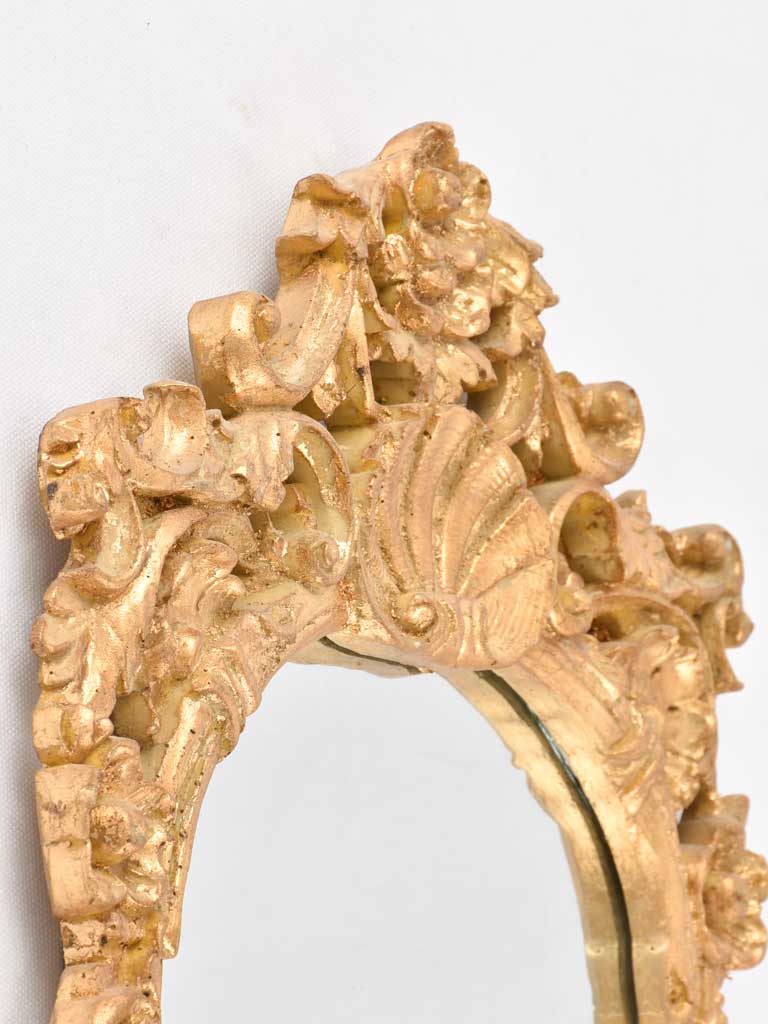 Small Louis XV style mirror 22¾" x 15"