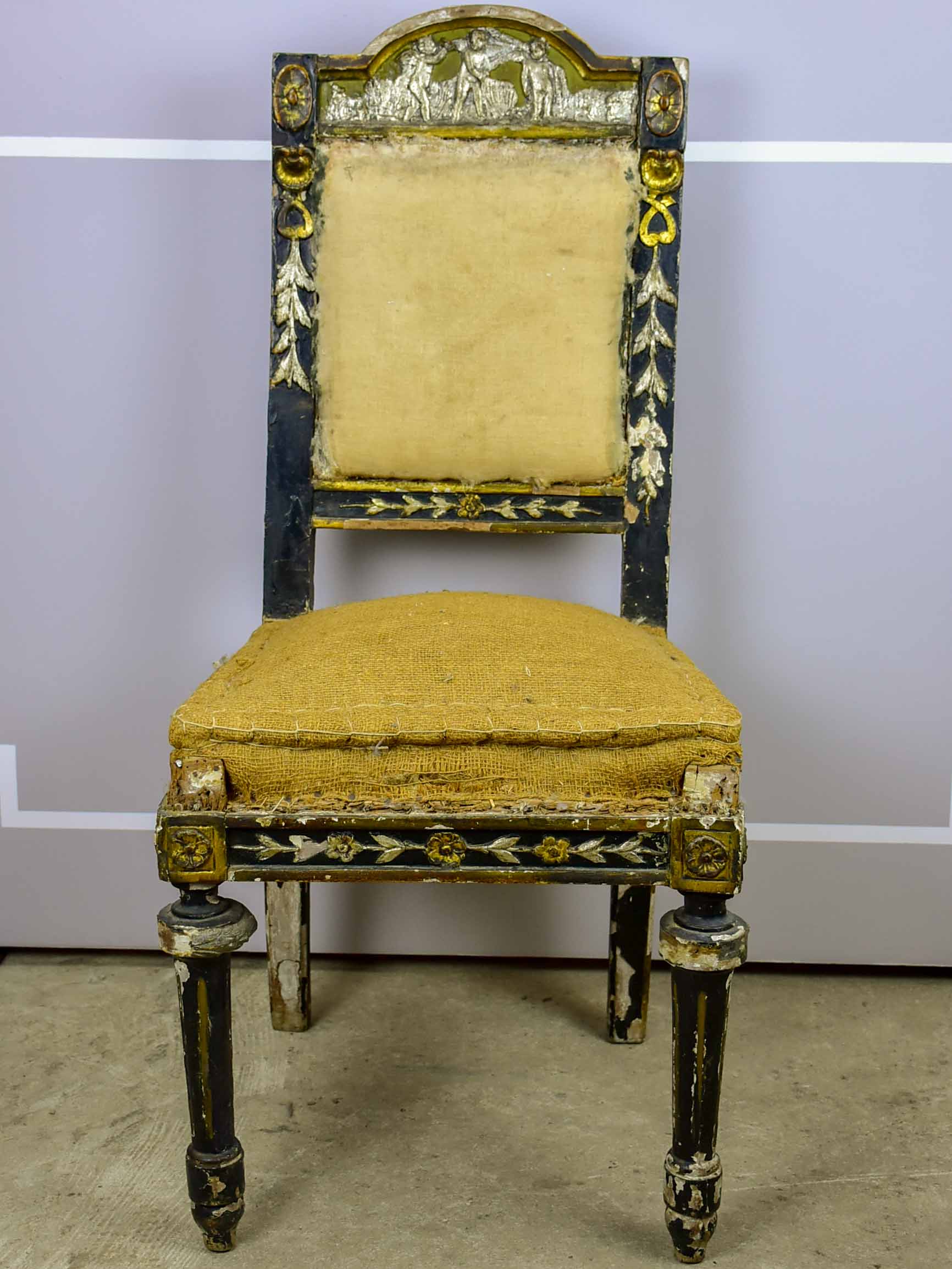 Four 18th Century Neapolitan chairs