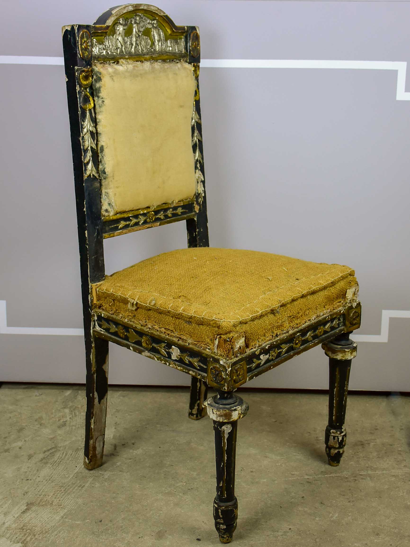 Four 18th Century Neapolitan chairs