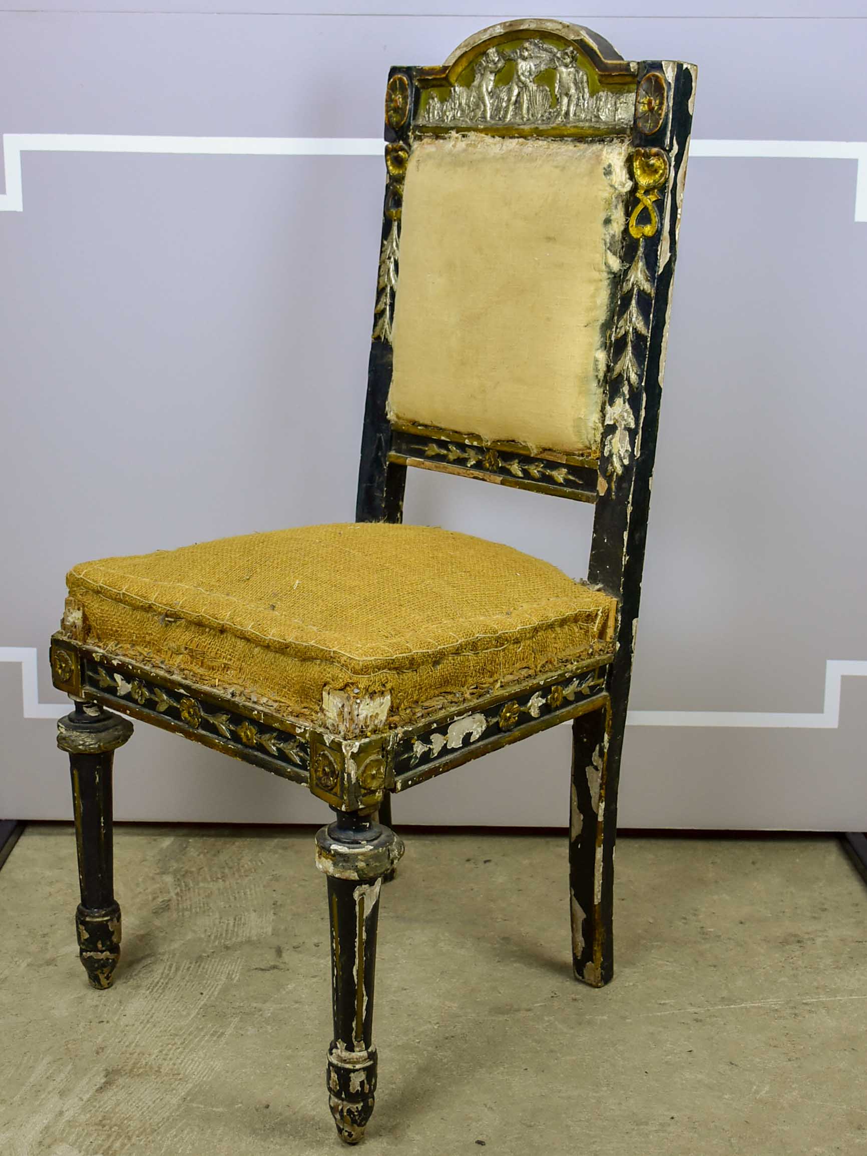 Four 18th Century Neapolitan chairs