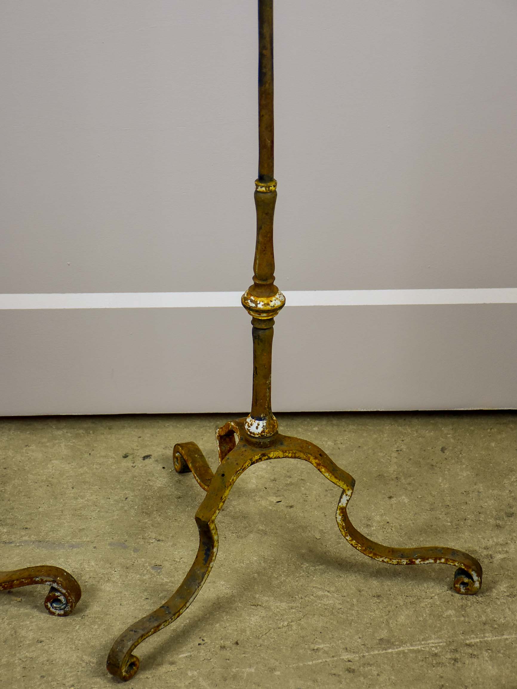 A pair of very tall 19th Century church candlesticks