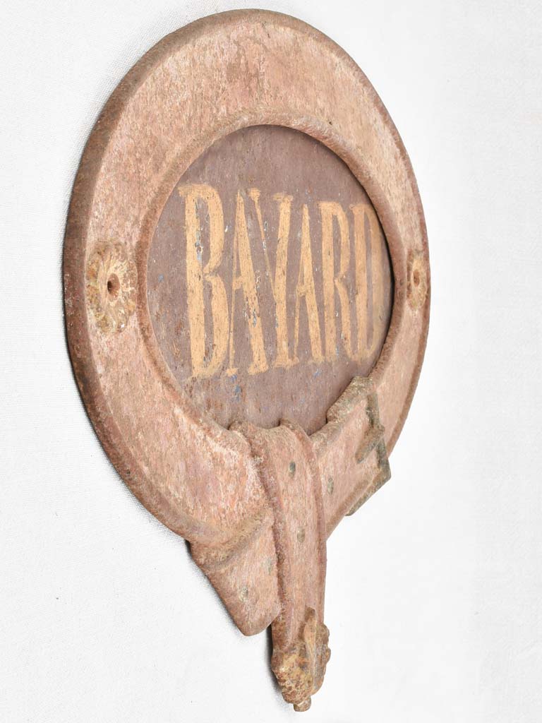2 horse name plates - Bayard & Favori 21¼"