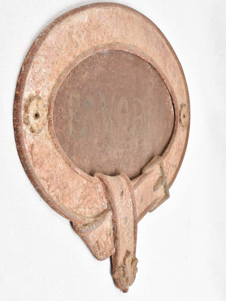 2 horse name plates - Bayard & Favori 21¼"