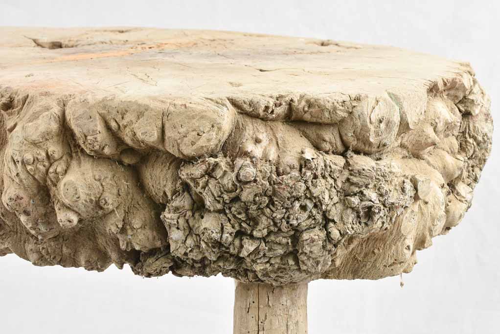Small primitive wooden table - 3 legs