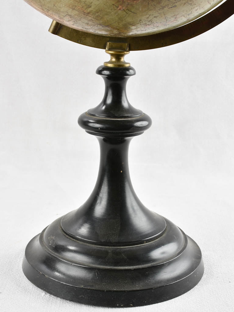 Black finished classic French globe