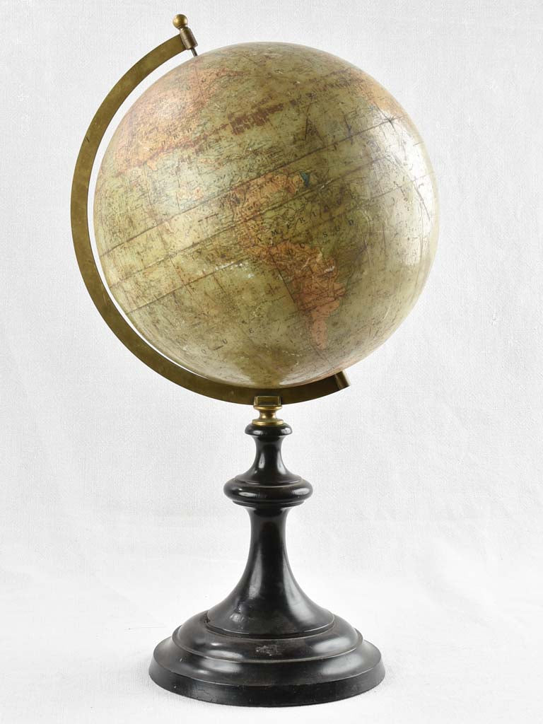 Exquisite antique French world globe