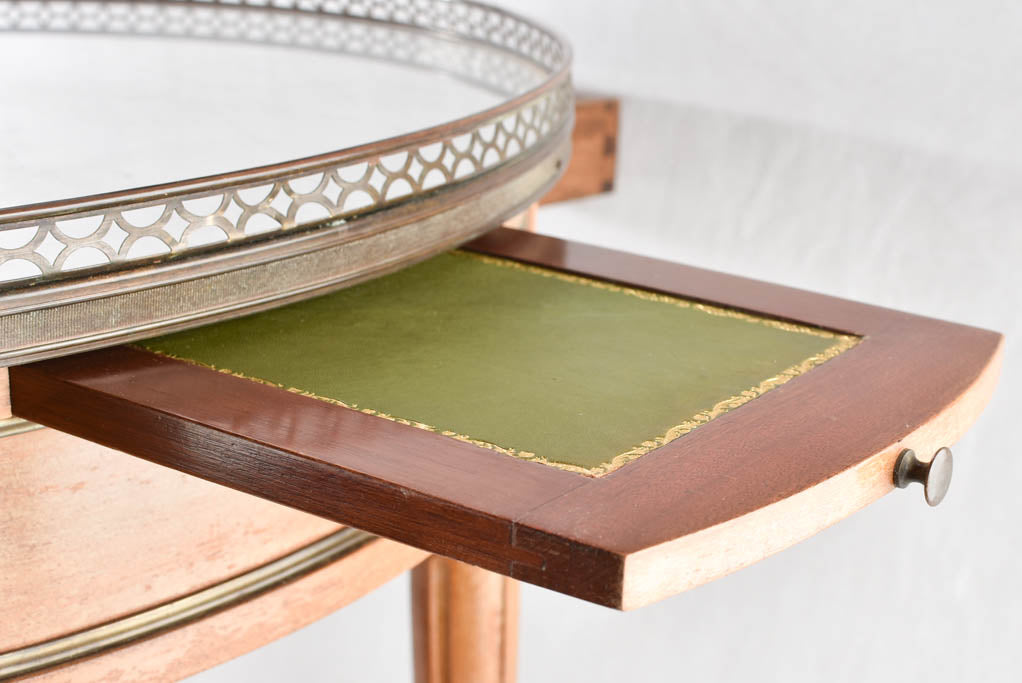 Louis XVI style round marble side table