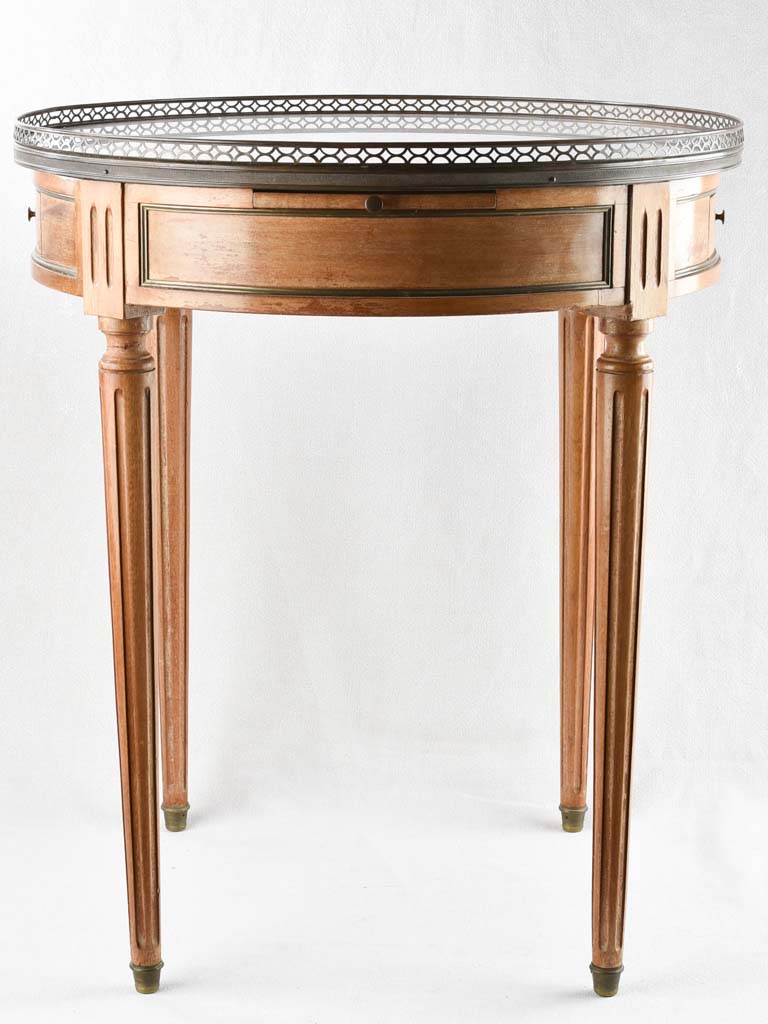 Louis XVI style round marble side table