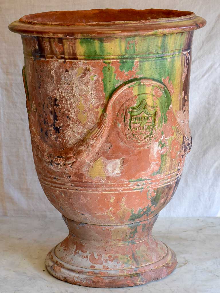 Small 19th Century Boisset Anduze urn - flame glazed