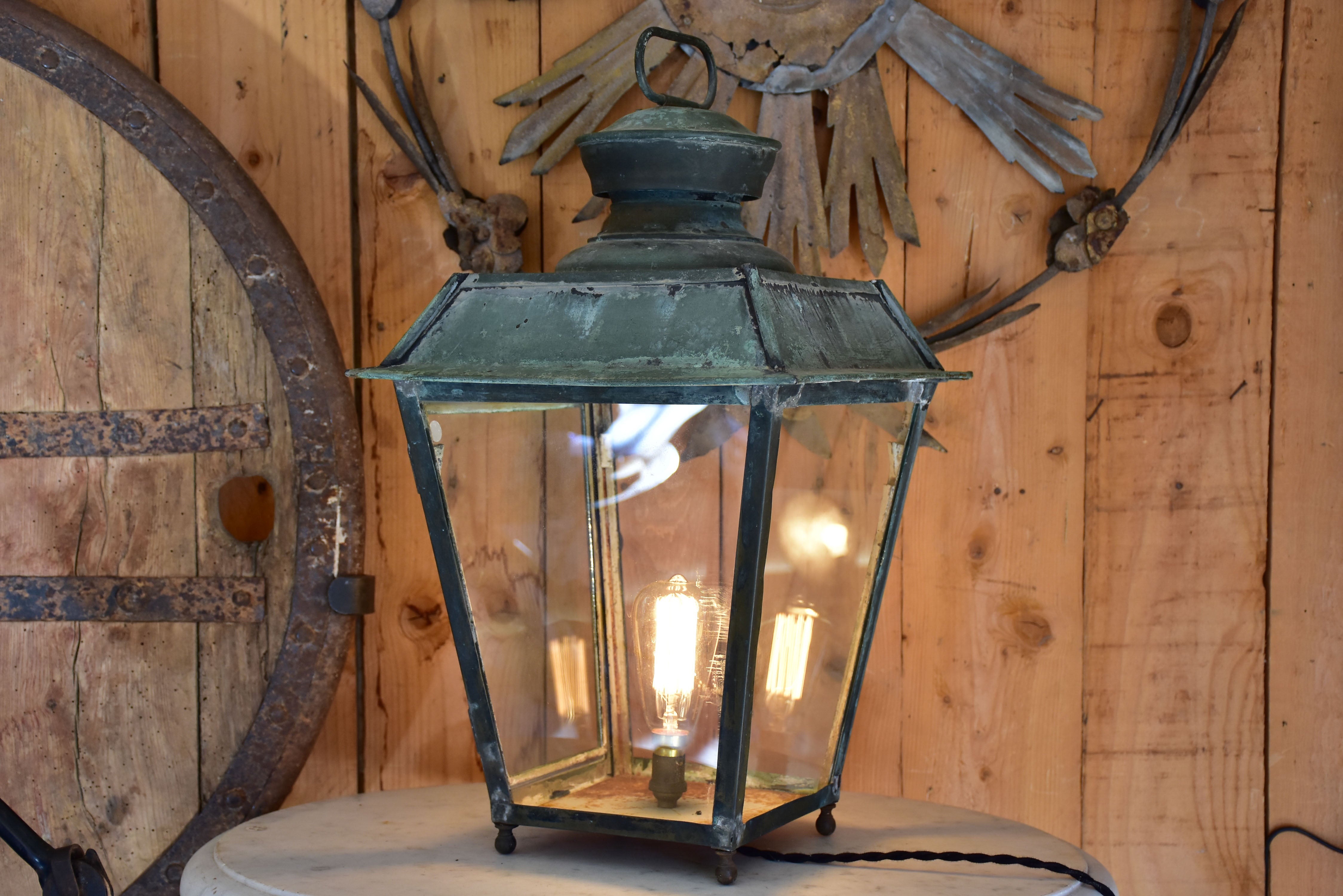 Antique French lantern - Leon Luchaire Paris