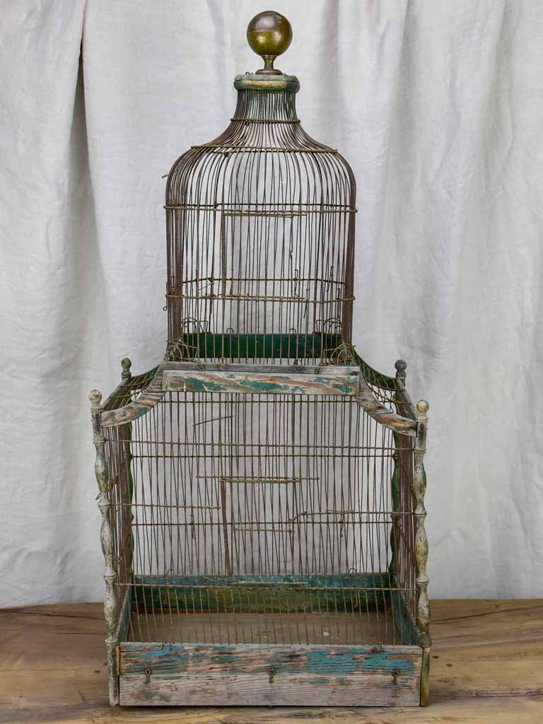 Large antique French birdcage