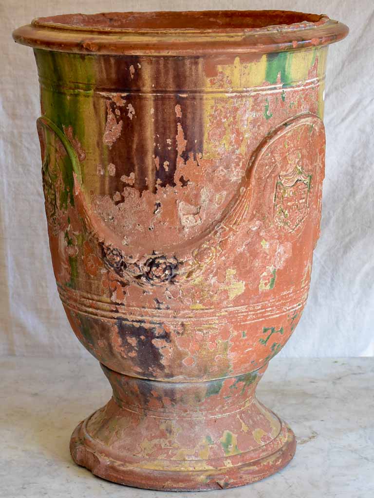 Small 19th Century Boisset Anduze urn - flame glazed