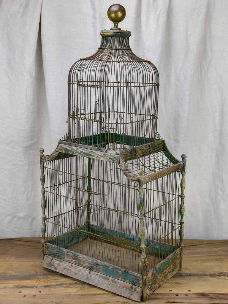 Large antique French birdcage