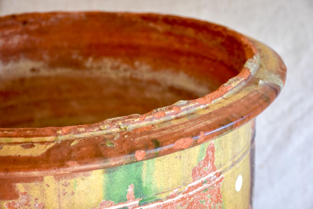 Small 19th Century Boisset Anduze urn - flame glazed