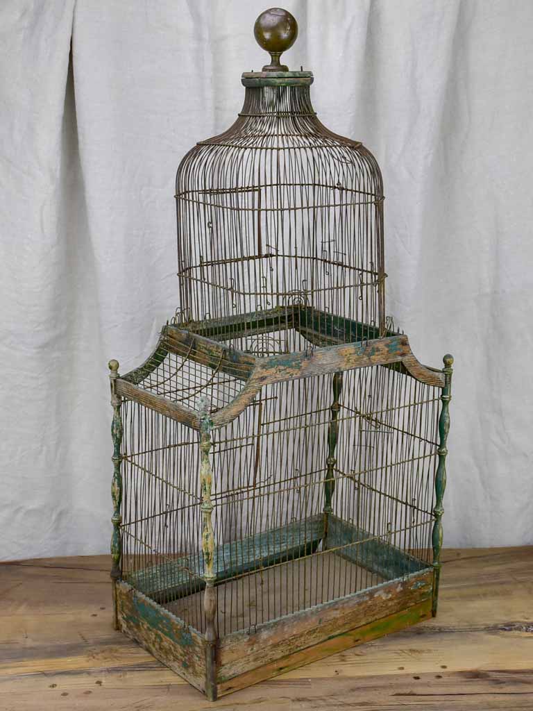 Large antique French birdcage