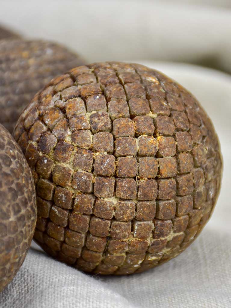 Collection of 11 19th Century French petanque balls